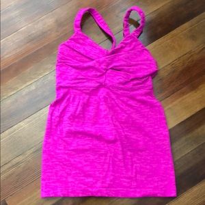 Pink Athleta workout top